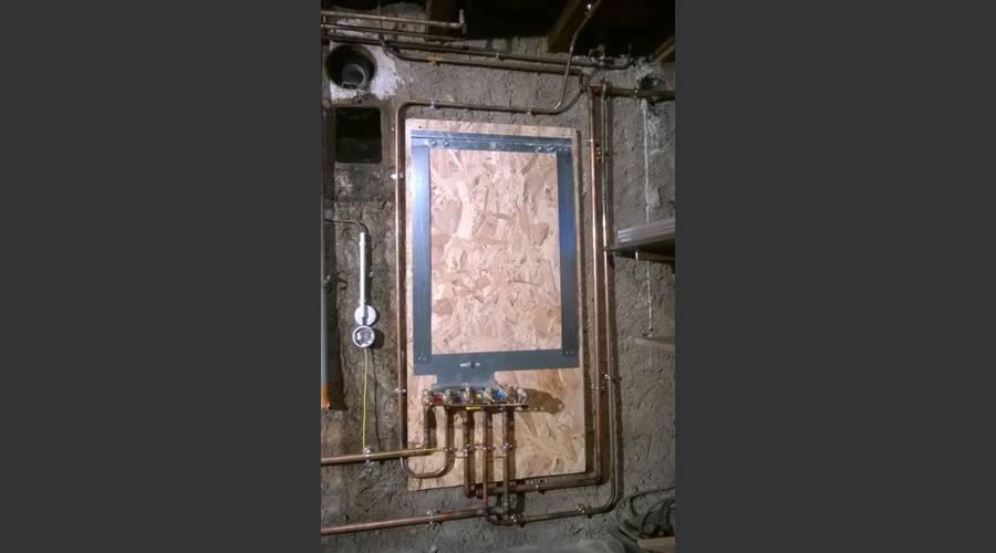 Remplacement d'une chaudière fioul par une chaudière gaz à condensation.